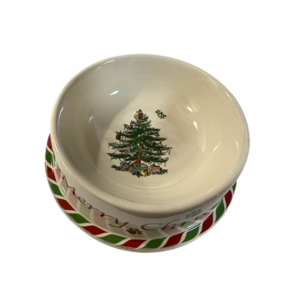 Spode Christmas Tree Pet Bowl 6.8" S3324-A19